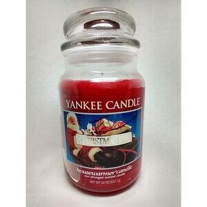 RETIRED Yankee Candle Christmas Eve 22 Oz House Warmer white Label NEW